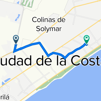 De Camino de Los Horneros, Ciudad de la Costa a Calle 3 515, Ciudad de la Costa