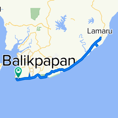 Jalan Prapatan, Kecamatan Balikpapan Selatan to Jalan Singkep, Kecamatan Balikpapan Selatan
