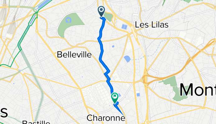 De 61 Rue David d'Angers, Paris à 89 Rue de Bagnolet, Paris