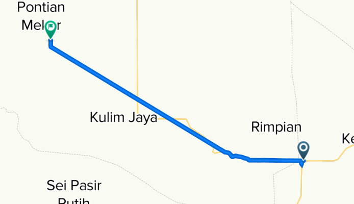 Jalan Sudirman, Sungai Lala to Unnamed Road, Lubuk Batu Jaya