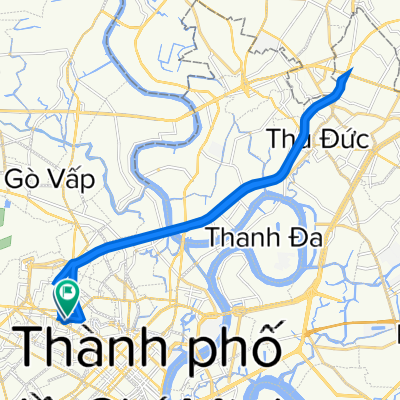 22A Đường Nguyễn Thị Huỳnh, Ho Chi Minh City to 2D Đường Nguyễn Thị Huỳnh, Ho Chi Minh City