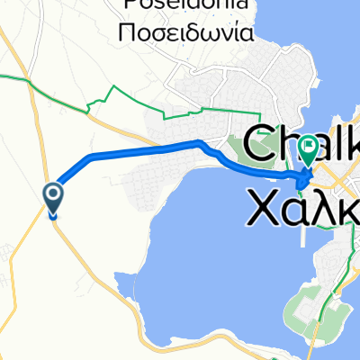 От Αυλίδας-Δροσιάς, Δροσιά до Λεωφόρος Βουδούρη 10, Халкида
