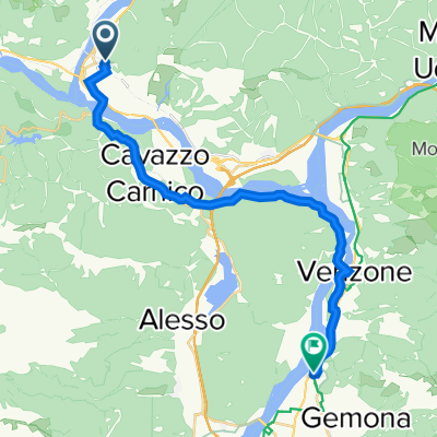 Da Piazza XX Settembre 23, Tolmezzo a Via Nazionale 33, Gemona