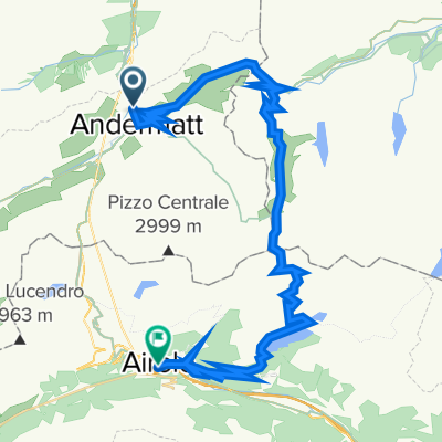 Andermatt-Oberalppass-Bornengo-Airolo