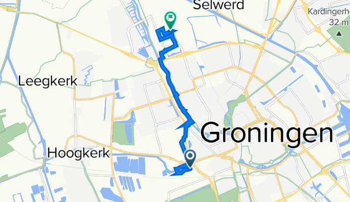 Suikerlaan 5p, Groningen to Zernikeplein 11, Groningen