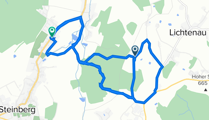 Unnamed Road, Stützengrün to Theatergasse 1, Steinberg