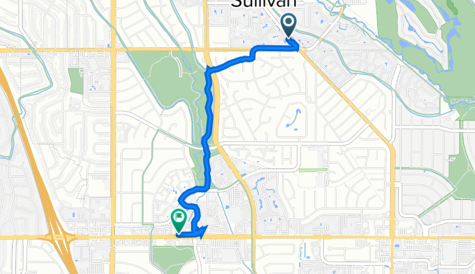 7777 E Yale Ave, Denver to 7105 E Hampden Ave, Denver