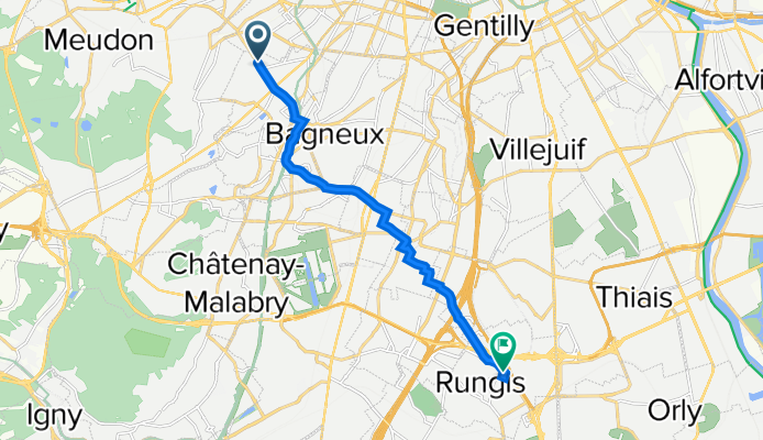De 86 Boulevard de Vanves, Châtillon à 3 Avenue Charles Lindbergh, Rungis
