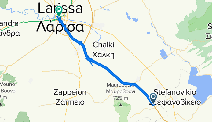 От Αθηνών-Θεσσαλονίκης, Αρμενίου до Κενταύρων 18–20, Лариса