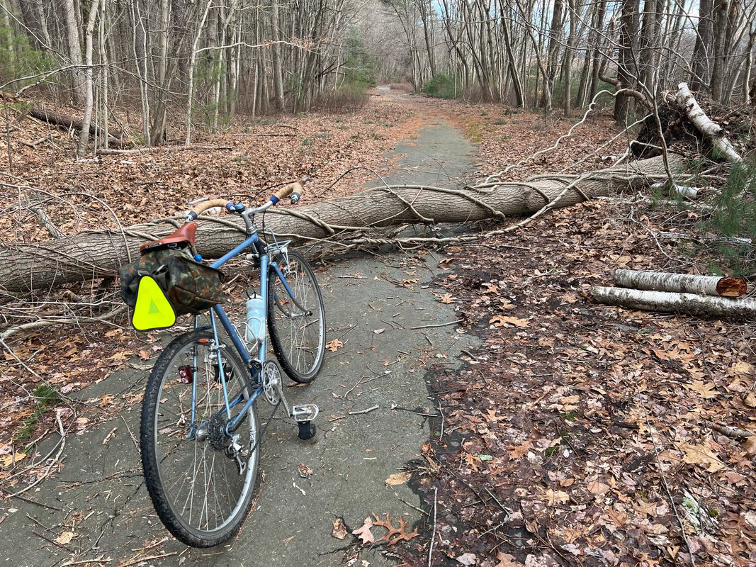 Little Blue Hill and old 128