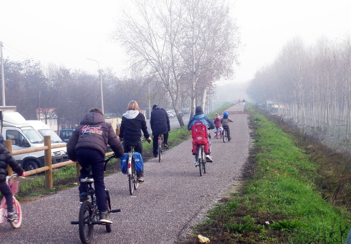 Famiglie in bici, anello Viadana - Pomponesco (Mn)
